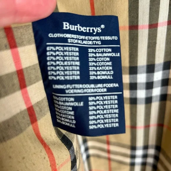 ❤️SALE AUTHENTIC Gorgeous Burberry Beige Trench Coat Fits Women's L-XL ❤️ - Picture 3 of 15